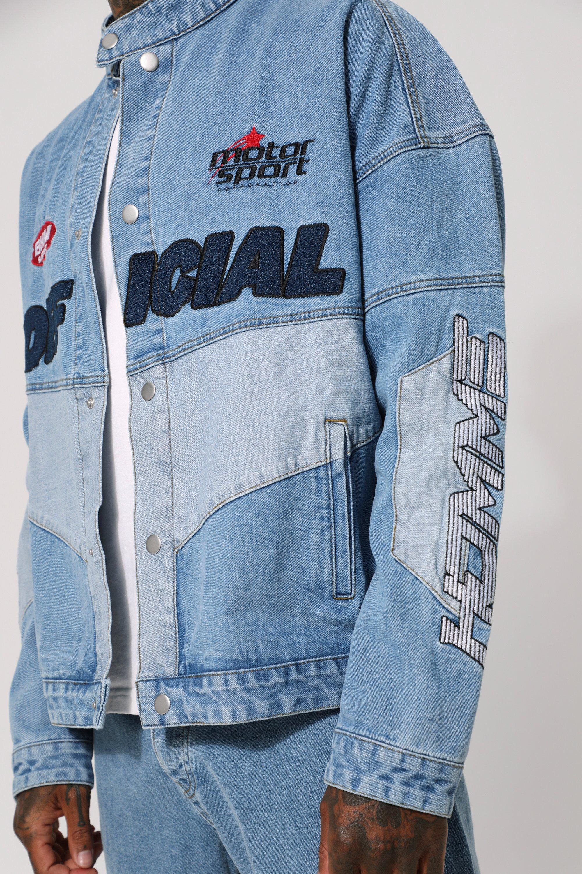 Moto store jeans jacket